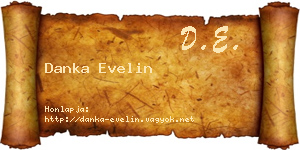 Danka Evelin névjegykártya
